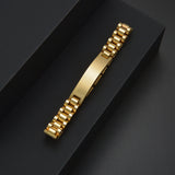 Sifisrri Punk Engraved Name Date Bracelet Stainless Steel Bangle
