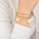 Personalized Engrave Name Date Bracelet Stainless Steel