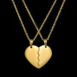 Vintage Engrave Name Date Love Pendant Necklace Stainless Steel