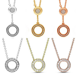 Radiant Hearts Forever Collier 925 Sterling Silver Necklace