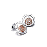 Double Stud Earrings For Women 925 Sterling Silver Earring Silver 925 Brincos