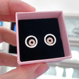 Double Stud Earrings For Women 925 Sterling Silver Earring Silver 925 Brincos