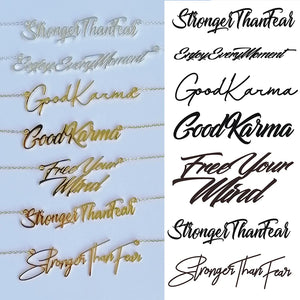 Signature Name Necklace For Children Baby Women Necklace