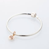 Rose Bead Signature Pendant Charm for DIY Bracelet