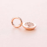 Rose Bead Signature Pendant Charm for DIY Bracelet
