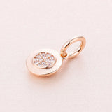 Rose Bead Signature Pendant Charm for DIY Bracelet