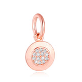 Rose Bead Signature Pendant Charm for DIY Bracelet