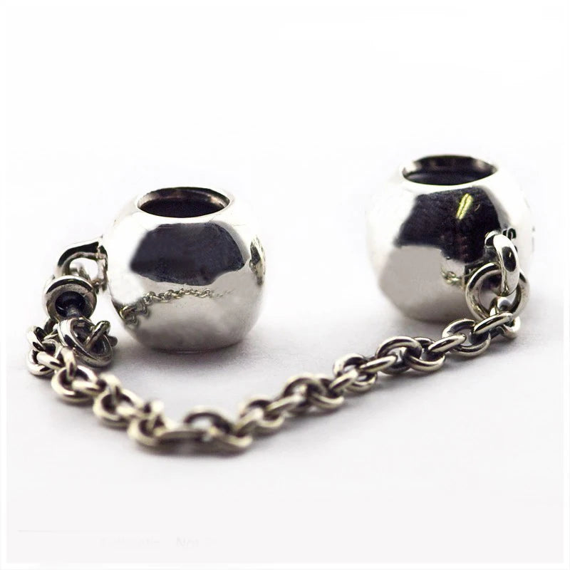 Safety Chain Beads for 925 Silver Charms Bracelets DIY Jewelry