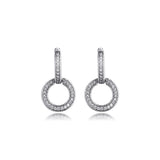 Signature Sparkling Double Hoop Earrings Sterling Silver