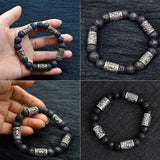 Silver Plated Essential Oil Healing Bracelet for Men