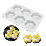 6 Holes Flower Cake Ice Cream Chocolate Mold Soap Bakeware Baking Dish