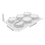6 Holes Flower Cake Ice Cream Chocolate Mold Soap Bakeware Baking Dish