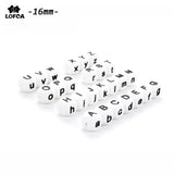 Silicone Alphabet Beads 50pcs BPA-Free for Jewelry Making DIY Teething
