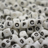 Silicone Alphabet Beads 50pcs BPA-Free for Jewelry Making DIY Teething