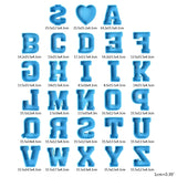 Silicone Alphabet Molds Large Size Capital Letter Mold DIY Party Decoration