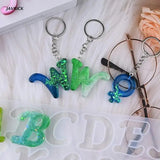 Alphabet Resin Molds Kit Silicone Mold Epoxy Casting Keychain Set