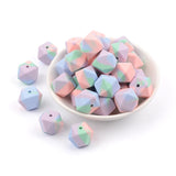 Silicone Beads 14mm Mini Hexagon Teething Necklace Baby Teether BPA Safe