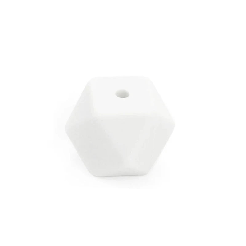 Silicone Beads 14mm Mini Hexagon Teething Necklace Baby Teether BPA Safe