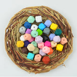 Silicone Beads 14mm Mini Hexagon Teething Necklace Baby Teether BPA Safe