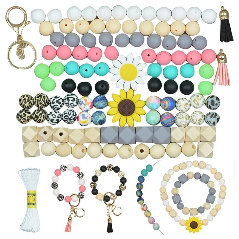 Assorted Silicone Beads for DIY Craft Jewelry Making