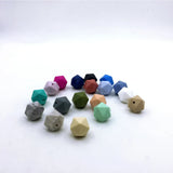 Silicone Icosahedron Teething Beads 50pcs/lot