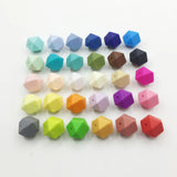 50pc Large Purple Silicone Beads for Teether Necklace Bracelet