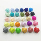50pc Large Purple Silicone Beads for Teether Necklace Bracelet