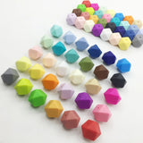 50pc Large Purple Silicone Beads for Teether Necklace Bracelet