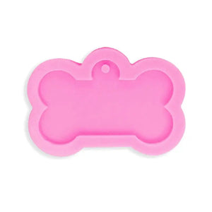 Silicone Bone Shape Pendant Resin Mold Dog Tag Keychain Casting Crafting Tools
