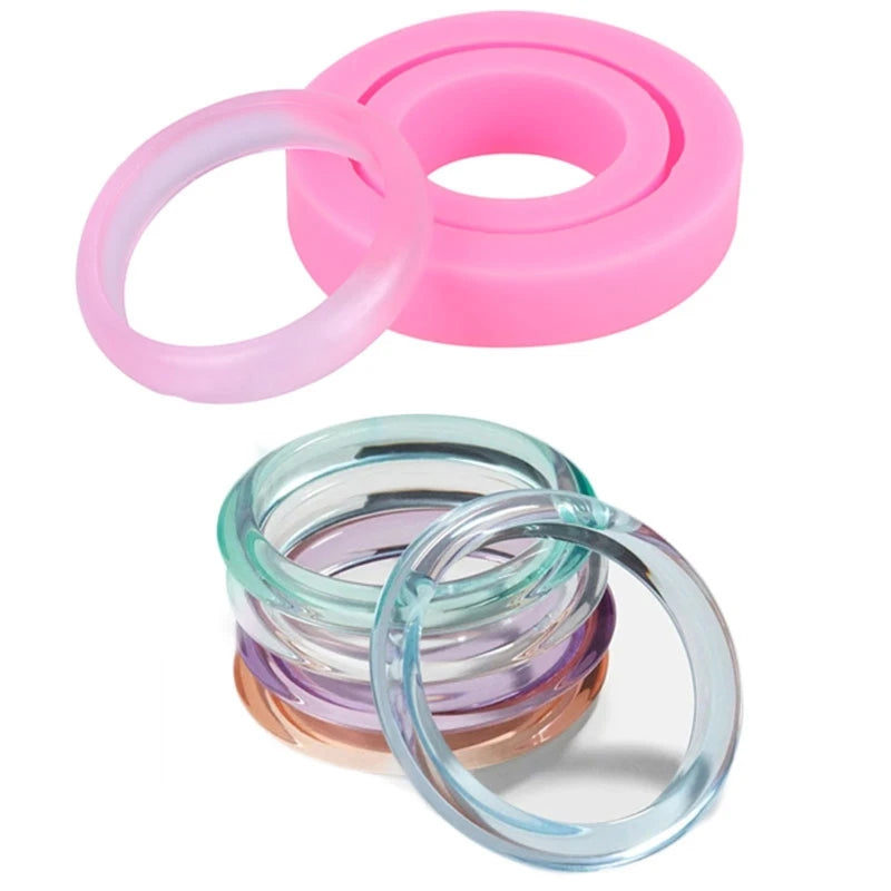 Silicone Bracelet Mold Resin Casting Molds Round Jewelry Mold Bangle Bracelets
