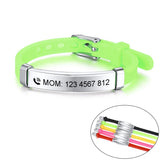 Silicone Bracelets Engraving Emergency Reminder Jewelry