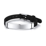 Silicone Bracelets Engraving Emergency Reminder Jewelry