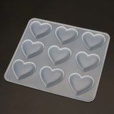 9-Cavity Heart-Shaped Silicone Cake Mold Baking Pan