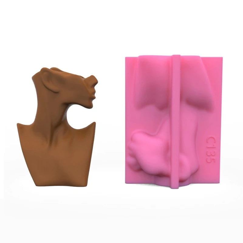 Silicone Candle Holder Molds Planter Flowerpot Casting Molds Pen Container