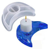Silicone Candle Holder Storage Mold DIY Moon Crystal Epoxy Resin Casting Mold