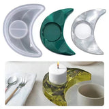 Silicone Candle Holder Storage Mold DIY Moon Crystal Epoxy Resin Casting Mold