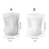 3D Human Face Silicone Candle Mold for Aromatherapy Candle Soap Making