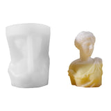 3D Human Face Silicone Candle Mold for Aromatherapy Candle Soap Making