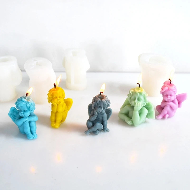 3D Angel Silicone Mold for Candle Making