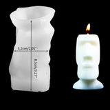 3D Moai Statue Silicone Mold for DIY Aromatherapy Candle Soap Making