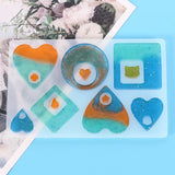 Silicone Casting Mods For DIY Resin Jewelry Pendants Earring