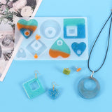 Silicone Casting Mods For DIY Resin Jewelry Pendants Earring