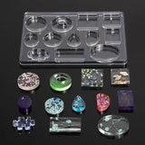12 Shapes Silicone Casting Mold For Resin Jewelry Pendants