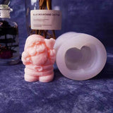 Santa Shaped Silicone Casting Mold for Baking Cakes