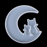 Silicone Casting Mould Cat Deer Moon Couple Resin Epoxy Mold