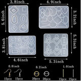 Silicone Casting Resin Molds & Accessories Set For Jewelry DIY Crafts