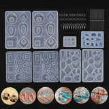 Silicone Casting Resin Molds & Accessories Set For Jewelry DIY Crafts