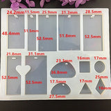 Silicone Casting Resin Molds Jewelry Pendants DIY Clay Epoxy 13 Shape Mold