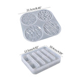 Silicone Coaster Mold with Patterns for Epoxy Resin Casting