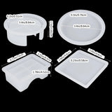 Silicone Coaster Molds Kit Epoxy Resin Coaster Mold DIY Crystal Epoxy Mould